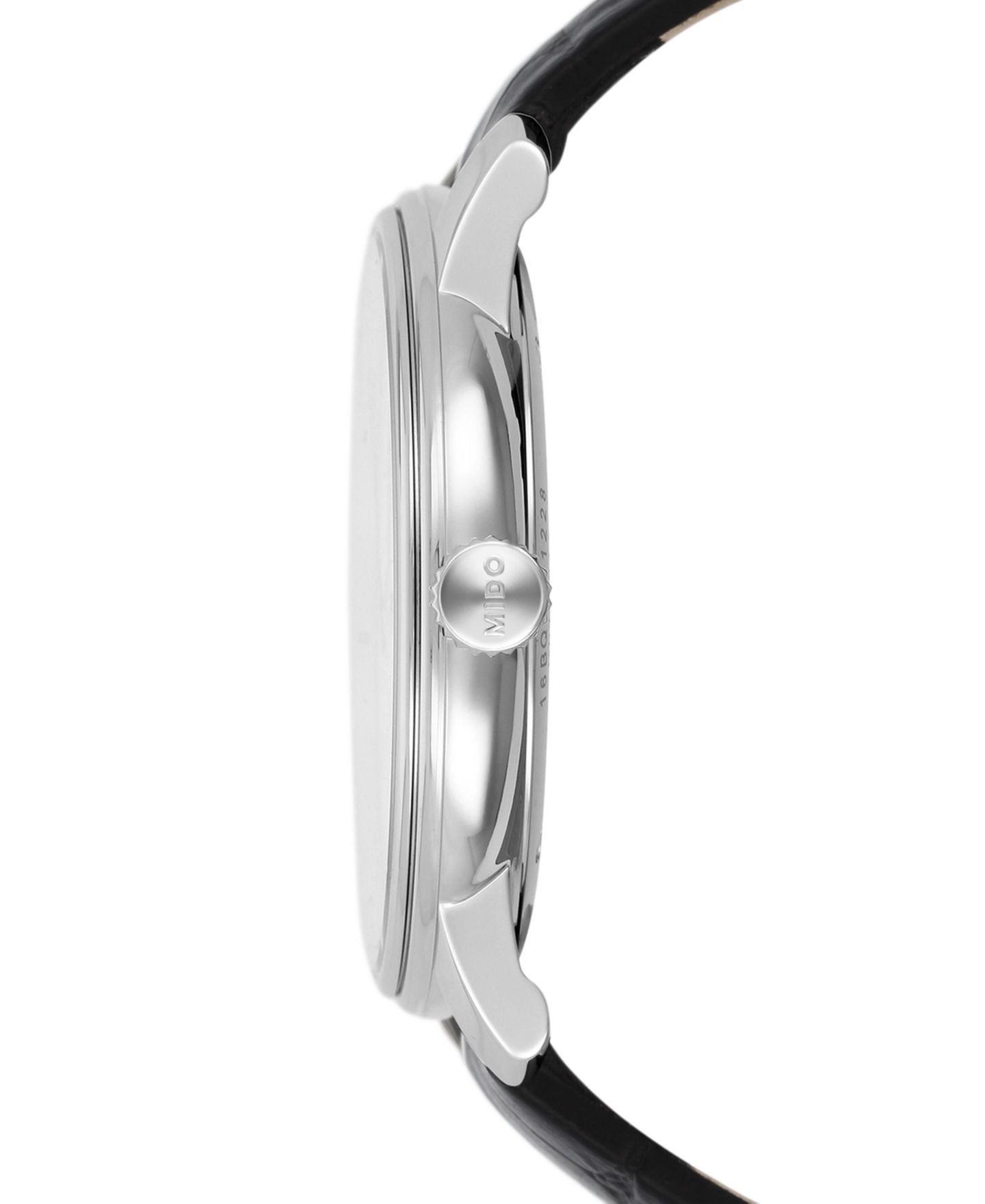 Мужские часы Mido Swiss Automatic Baroncelli III Heritage Black Leather Strap Watch 39mm — фото 2