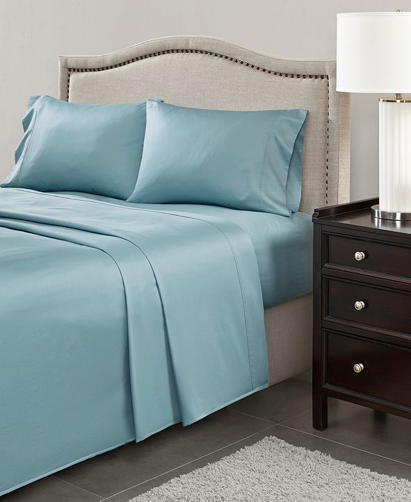 Madison Park 600 Thread Count 4PC Queen Pima Cotton Sheet Set