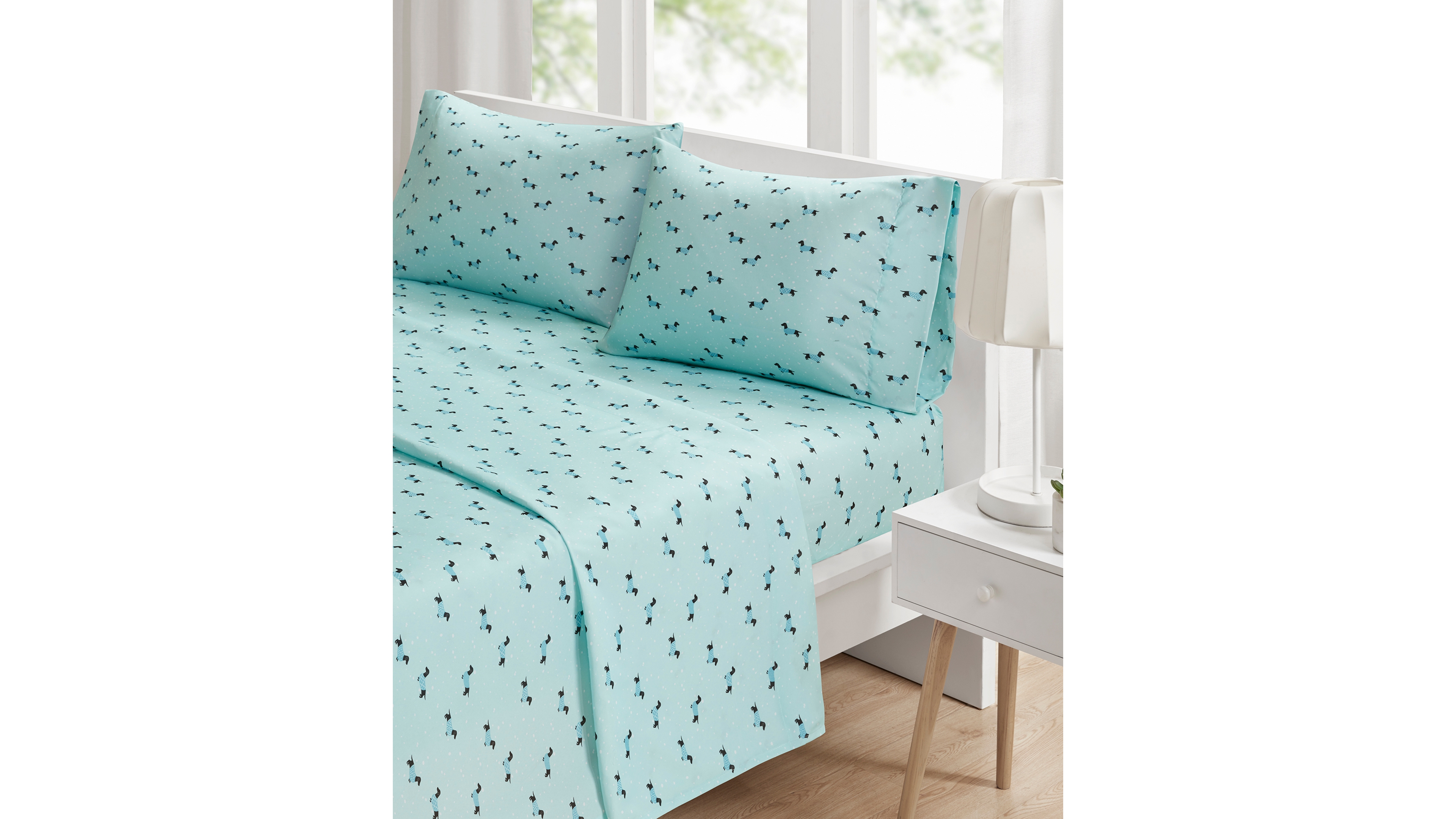 Intelligent Design Novelty Printed Microfiber 4-Pc. Sheet Set, Full