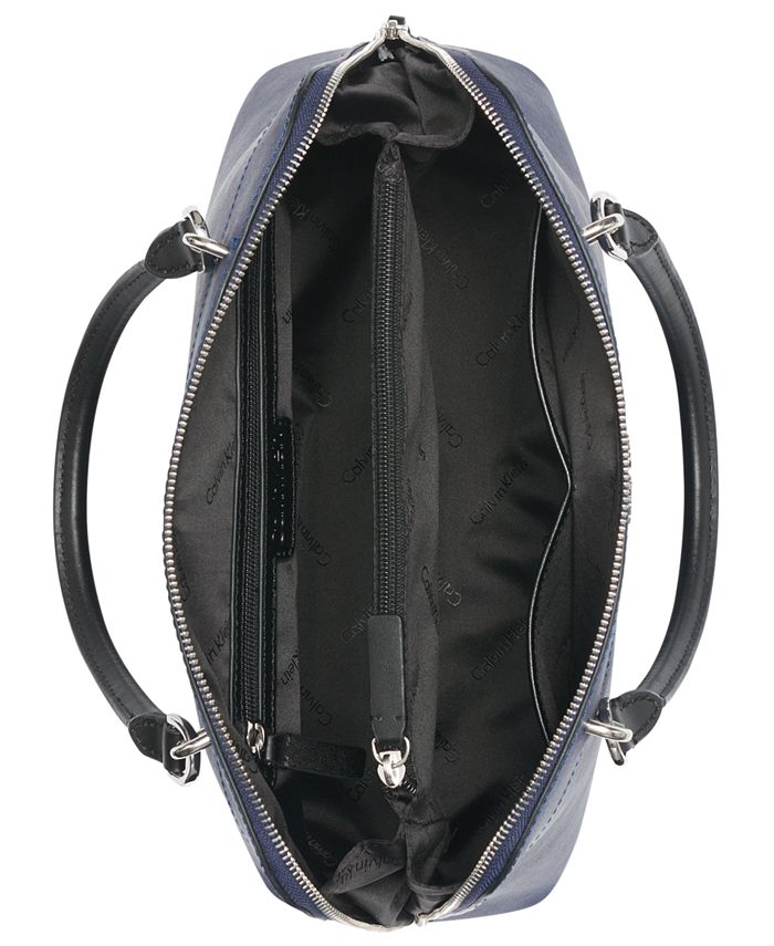 Calvin Klein Hudson Saffiano Leather Satchel Macy's