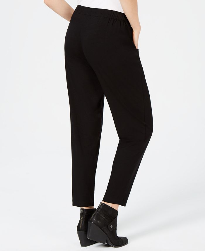 Eileen Fisher Tencel™ Tapered Pull-On Pants, Created for Macy's ...