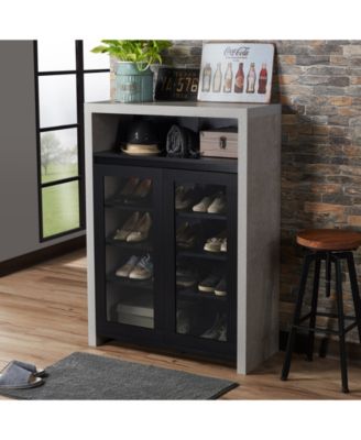 Furniture of America Drax Industrial Shoe Rack