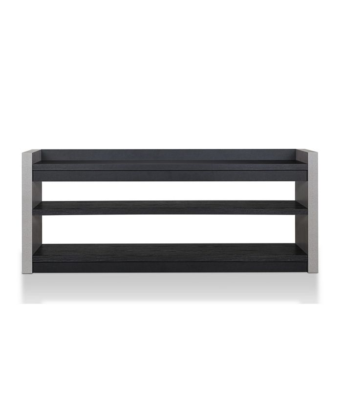 Furniture of America Dustin Industrial Shoe Rack Bench Macy's