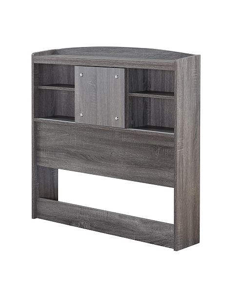 Furniture of America Martucci Twin Bookcase Headboard & Reviews