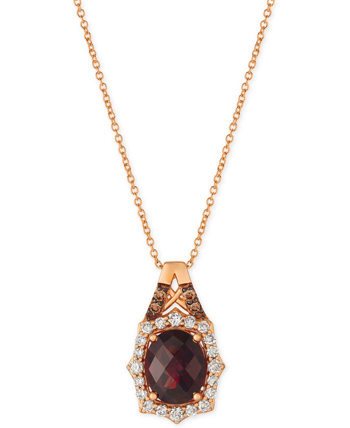 Le vian deals rhodolite garnet necklace