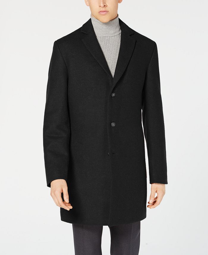 Alfani Men's Classic-Fit Topcoat, Created for Macy's - Macy's