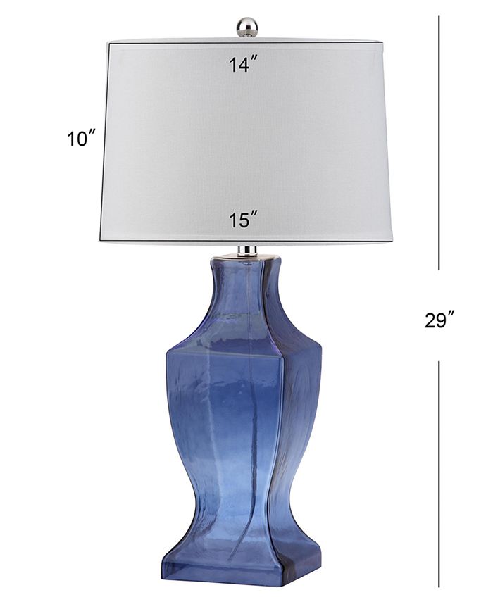 Safavieh Glass Bottom Set of 2 Table Lamps - Macy's