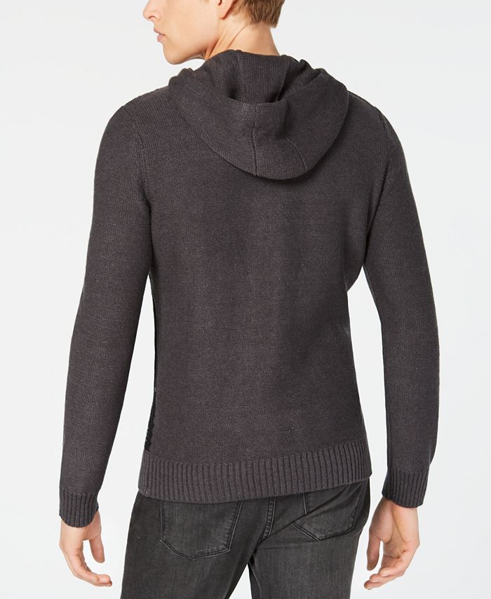 INC International Concepts I.N.C. Men's Hooded Flatline Sweater ...