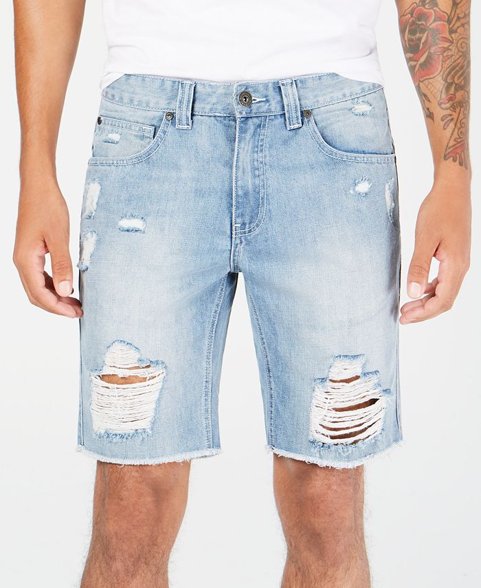 INC International Concepts I.N.C. Men's Ripped Denim Shorts, Created