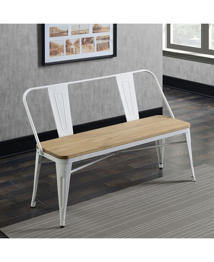 Furniture of America - Letron Dining Bench, Quick Ship