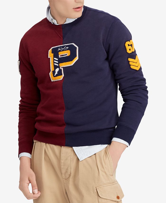 Polo Ralph Lauren Men's Colorblocked Fleece Sweatshirt & Reviews ...
