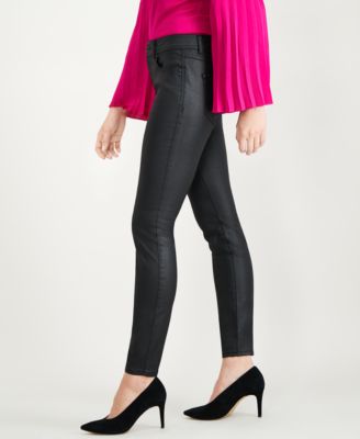 INC International Concepts I.N.C. Coated Skinny Jeans, Created for Macy's