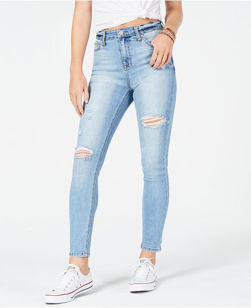 Celebrity Pink Juniors' Ripped Skinny Jeans & Reviews Jeans Juniors Macy's