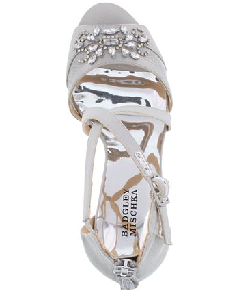 Badgley mischka hannah embellished ankle hot sale strap sandal