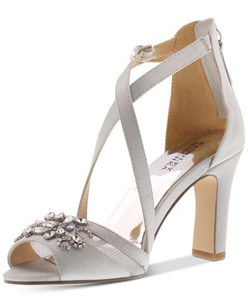 Badgley mischka hannah embellished ankle strap sandal online
