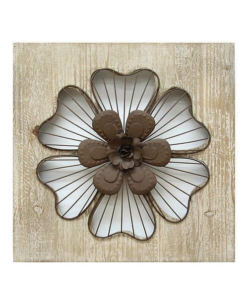 Stratton Home Decor Stratton Home Decor Rustic Flower Wall Decor