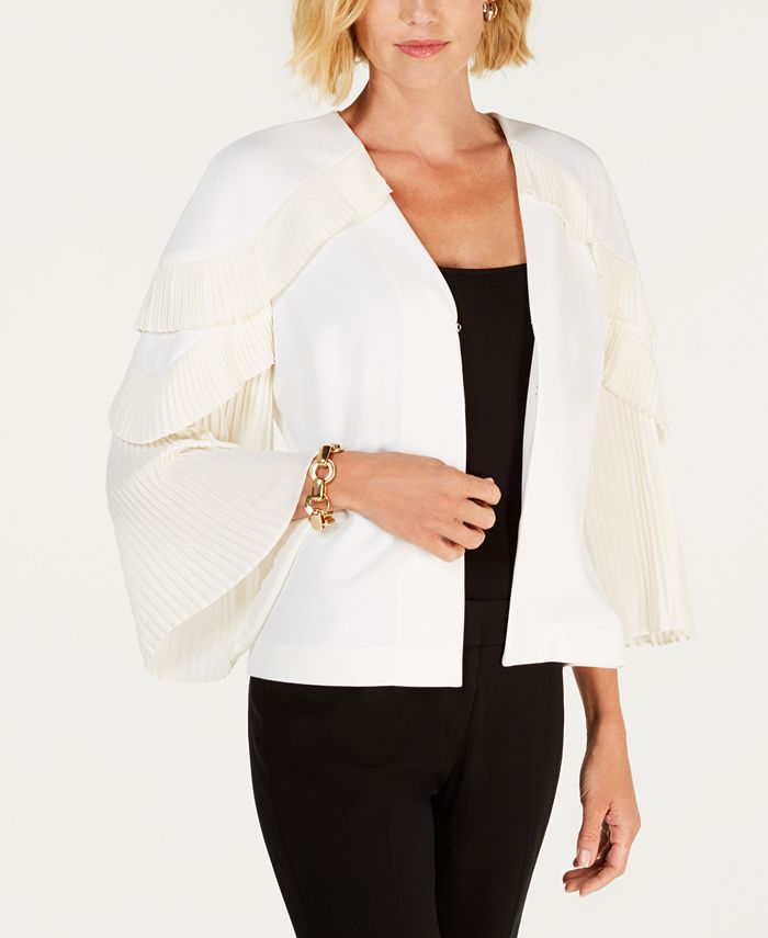 Alfani Pleated-Sleeve Jacket, Created for Macy's - Macy's
