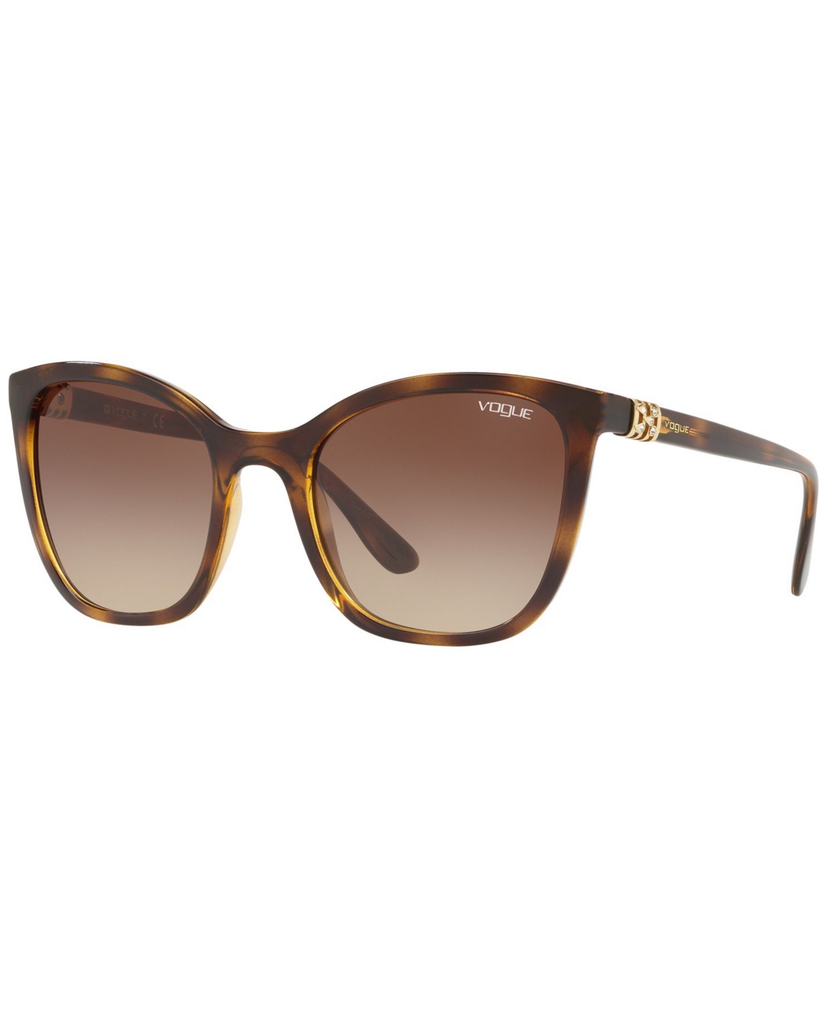 Vogue Eyewear Sunglasses, Vo5243sb 53 In Dark Havana,brown Gradient