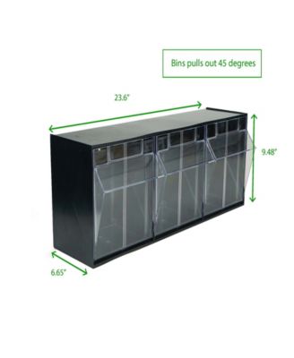 Mind Reader Multi Purpose Storage Tilt Drawer, Black