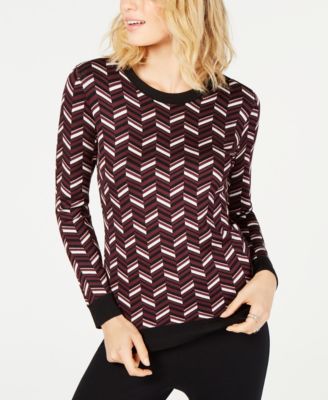 Michael Kors - Chevron Jacquard-Knit Sweater