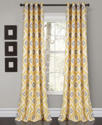 Lush Décor - Diamond Ikat 52" x 84" Curtain Set