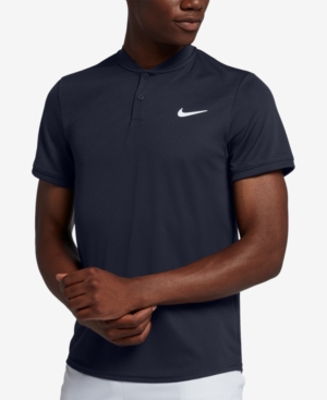image of Nike Men-s Court Dry Blade-Collar Tennis Polo