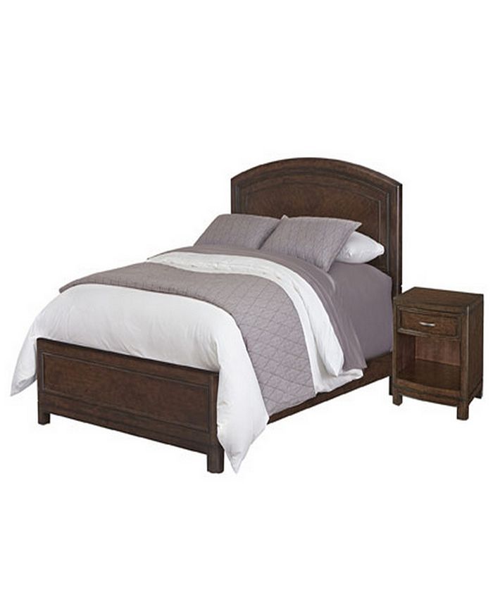 Home Styles Lafayette Sleigh Headboard and Night Stand King/California