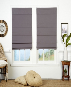 The Cordless Collection Insulating Cordless Roman Shade, 55x72 In Gray