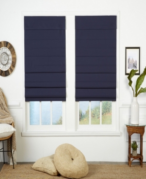 The Cordless Collection Insulating Cordless Roman Shade, 36x72 In Navy