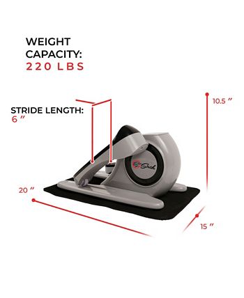 Sunny Health Fitness Motorized Auto Assisted Elliptical Peddler