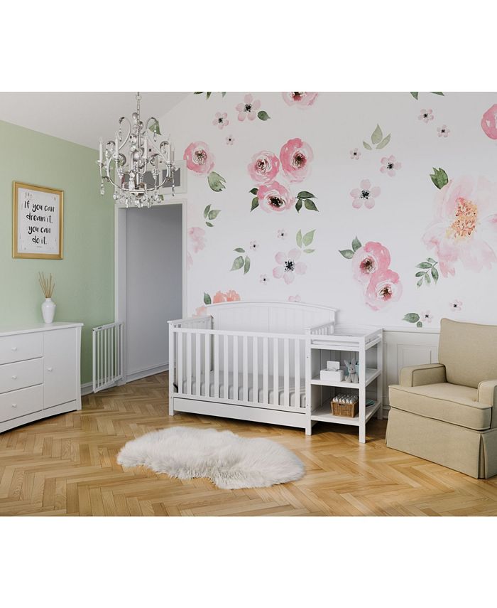 Storkcraft Steveston 4 in 1 Convertible Crib and Changer with Drawer