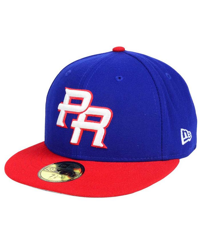 Puerto Rico Size 7 1/2 New Era 2023 World Baseball Classic Fitted Hat Size  Black