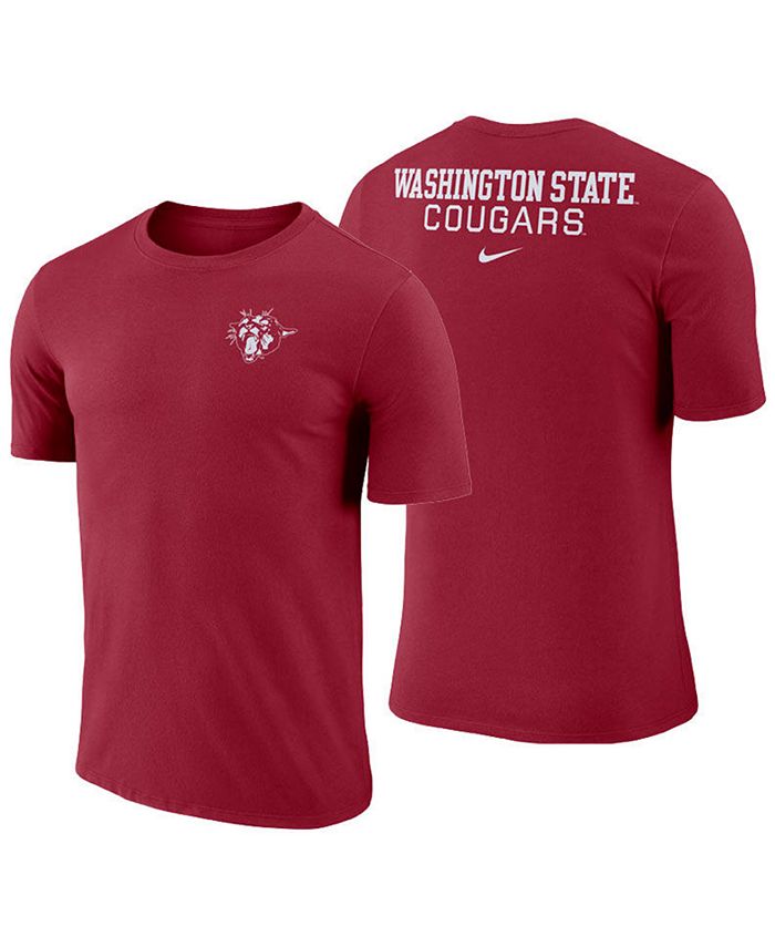 Nike Men's Washington State Cougars Dri-FIT Cotton Stadium T-Shirt - Macy's