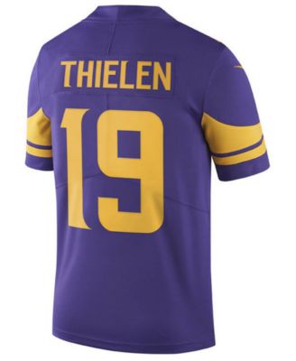Nike Minnesota Vikings No19 Adam Thielen Purple Youth Stitched NFL Limited Rush Jersey