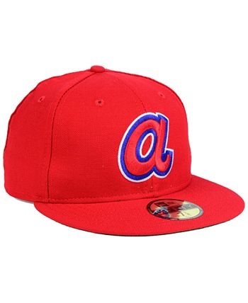 New Era Atlanta Braves Vintage World Series Patch 59FIFTY Cap - Macy's