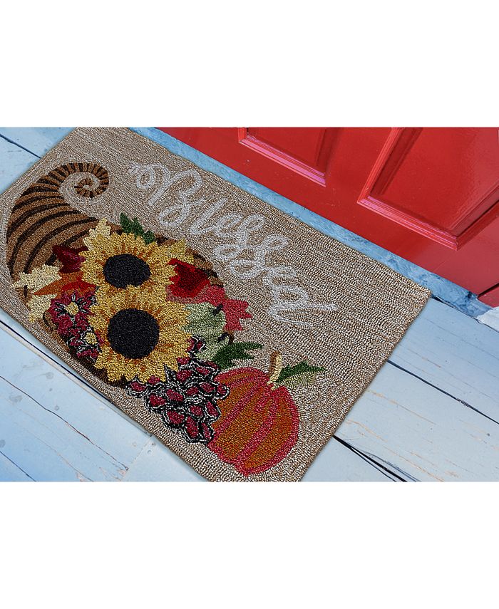 Liora Manne' Liora Manne Front Porch Indoor/Outdoor Blessed Natural 2'6 ...