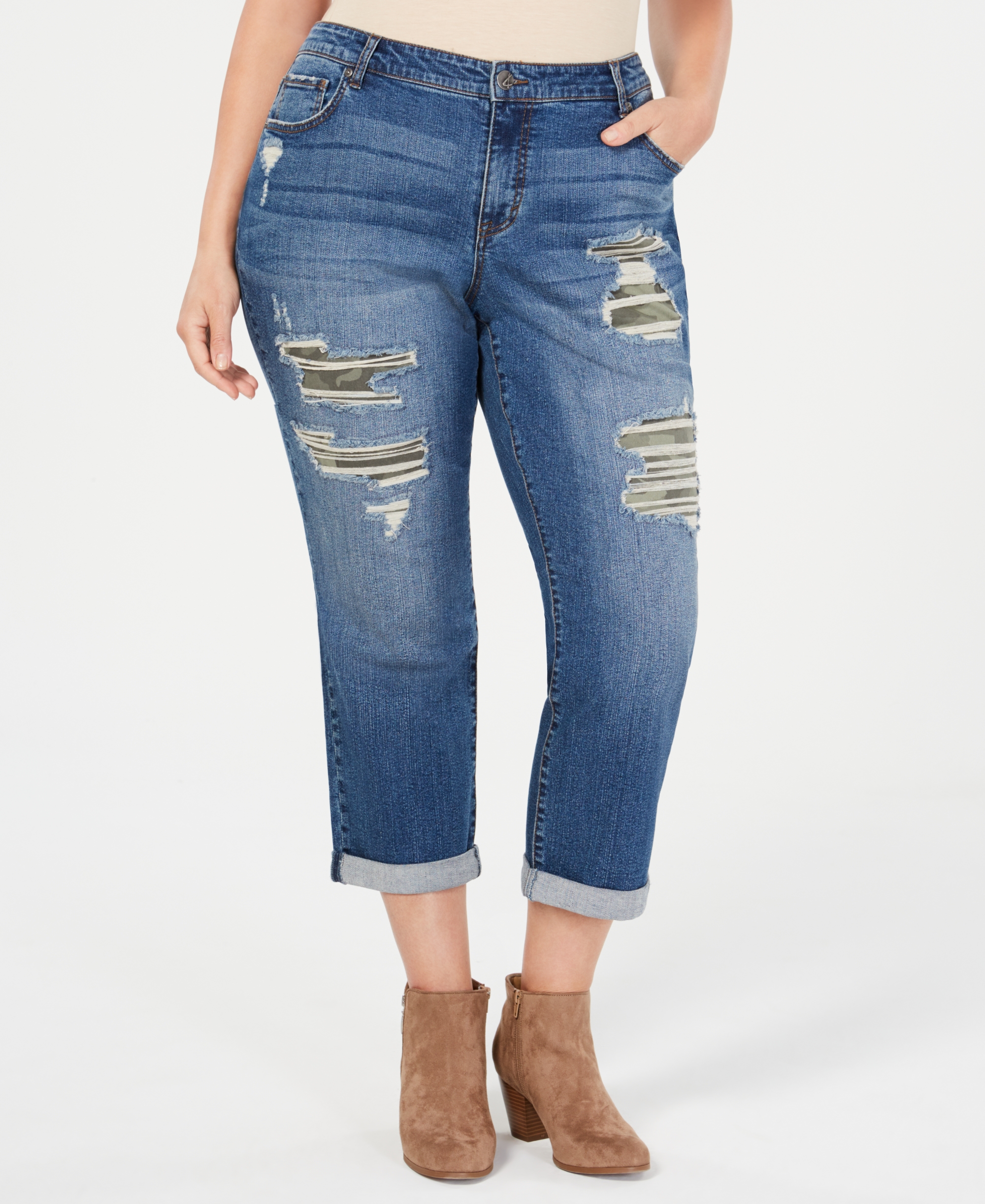 Camo boyfriend jeans shop