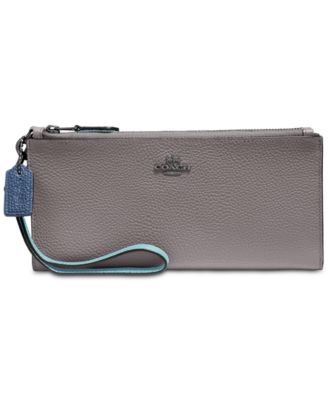 COACH - Colorblock Double Zip Wallet