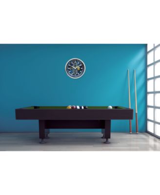 Gallery Indoor/Outdoor Blue Angels Silver-Tone and Blue Wall Clock