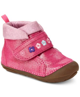 Stride Rite Mädchen Sophie Wildleder Boots – Verstellbar, Mit Memory-Schaum Einlage | Weicher Stiefelette Für Baby-Mädchen, Abgerundete Sohle