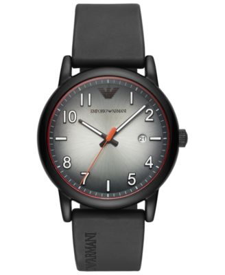armani watches leather