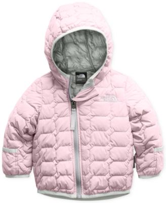 baby pink north face jacket