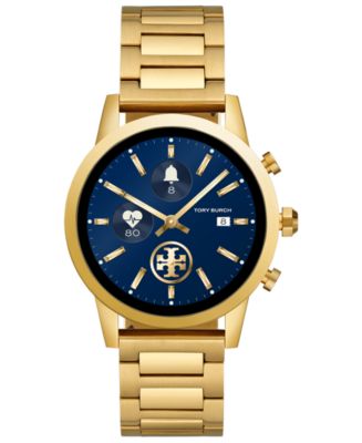 Tory Burch Women's Gigi ToryTrack Gold-Tone Stainless Steel Bracelet  Touchscreen Smart Watch 40mm & Reviews - All Watches - Jewelry & Watches -  Macy's