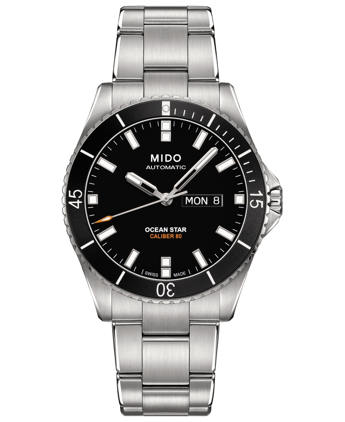 Mido Men's Swiss Automatic Ocean Star Captain V Stainless Steel Bracelet Watch 42.5mm In No Color