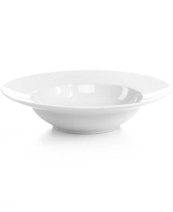 The Cellar Whiteware Individual Rim Soup/Pasta Bowl, Created for Macy&#39;s & Reviews - Serveware ...
