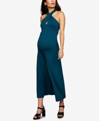 wide leg maternity jumpsuit