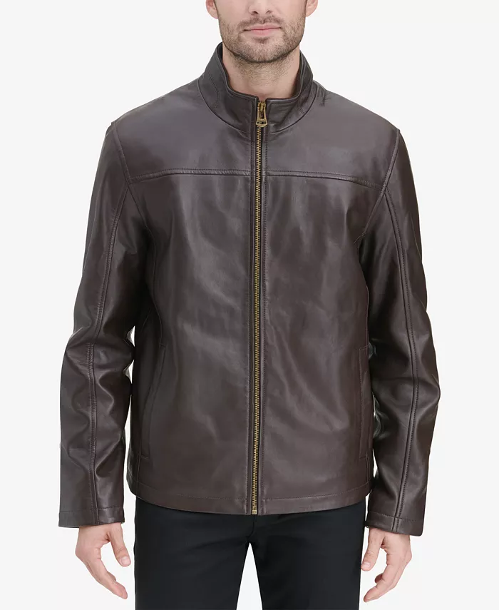 Men's Smooth Leather Jacket - thumbnail 8