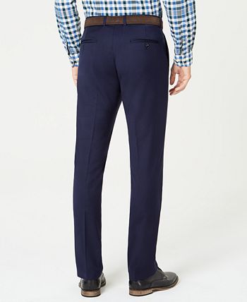 Tommy Hilfiger - Men's Slim-Fit TH Flex Stretch Medium Blue Twill Suit