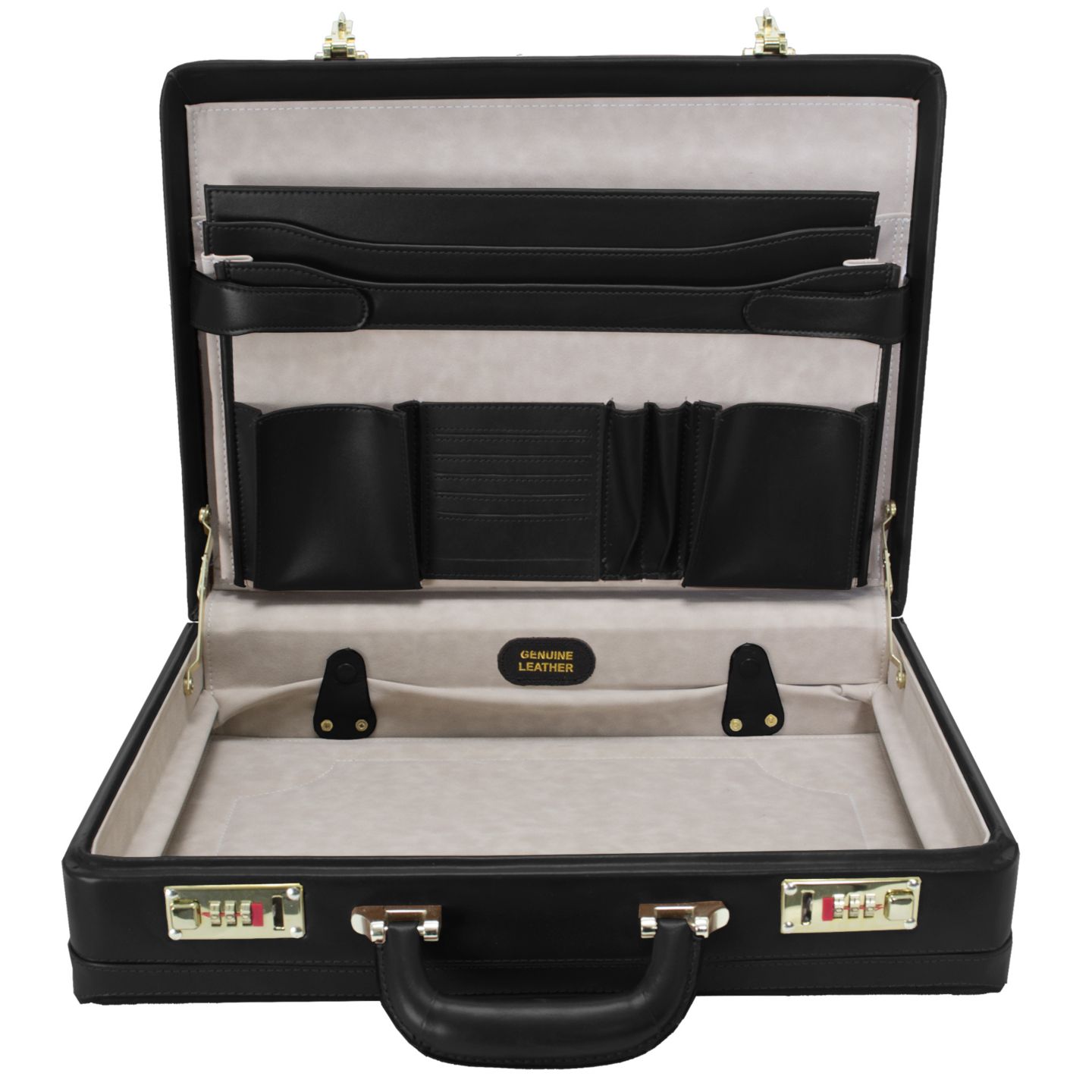 Портфели McKlein Turner 4.5" Expandable Attache, цвет: Чёрный — фото 4