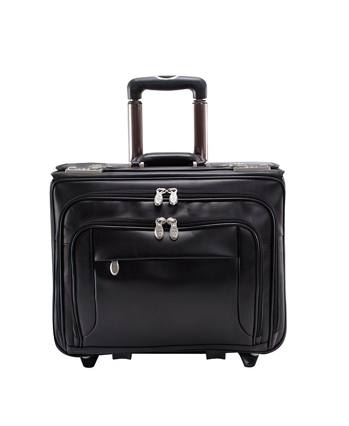 McKlein Sheridan 15" Patented Detachable Wheeled Catalog Briefcase